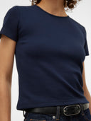 T-shirt top a costine Vero Moda