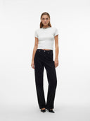 T-shirt top a costine Vero Moda