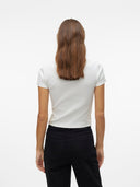 T-shirt top a costine Vero Moda