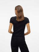 T-shirt top a costine Vero Moda