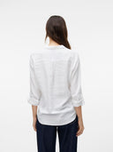 Camicia bumpy misto lino Vero Moda