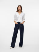 Camicia bumpy misto lino Vero Moda
