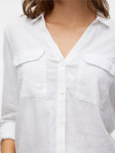 Camicia bumpy misto lino Vero Moda