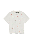 T-shirt con ricamo Sola Vero Moda