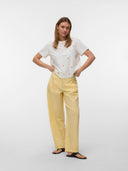 T-shirt con ricamo Sola Vero Moda