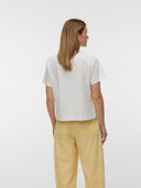 T-shirt con ricamo Sola Vero Moda