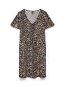 Vestito leopardato viscosa Easy Vero Moda
