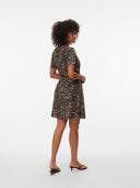 Vestito leopardato viscosa Easy Vero Moda