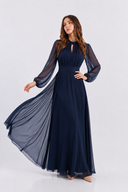 Vestito in tulle manica lunga 35909