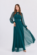 Vestito in tulle manica lunga 35909