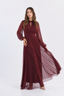 Vestito in tulle manica lunga 35909
