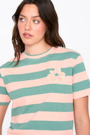 T-shirt a righe con fiore 3d 12481 24Colours
