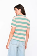 T-shirt a righe con fiore 3d 12481 24Colours
