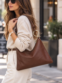 Borsa in vera pelle creta Collin's