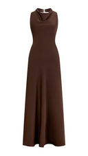 Vestito in raso scollo america e schiena nuda 8021 Collin's