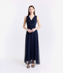 Vestito in tulle spalla larga 3584