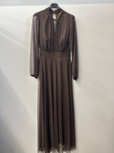 Vestito in tulle manica lunga e scollo a goccia 35909