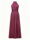 Vestito in raso scollo america 8032 Collin's