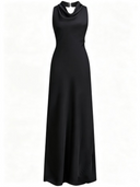 Vestito in raso scollo america e schiena nuda 8021 Collin's
