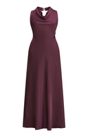 Vestito in raso scollo america e schiena nuda 8021 Collin's