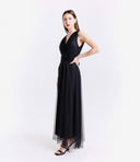 Vestito in tulle spalla larga 3584