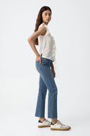 Jeans a zampa cropped MEGAN_59 TIFFOSI