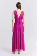 Vestito in tulle spalla larga 3584