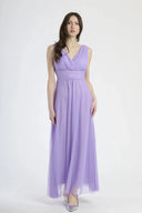 Vestito in tulle spalla larga 3584