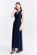 Vestito in tulle spalla larga 3584