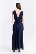 Vestito in tulle spalla larga 3584