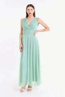 Vestito in tulle spalla larga 3584