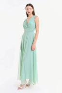 Vestito in tulle spalla larga 3584