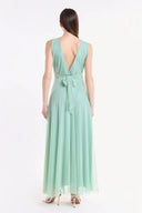 Vestito in tulle spalla larga 3584