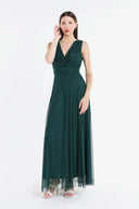 Vestito in tulle spalla larga 3584