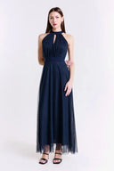 Vestito in tulle scollo americano 3590