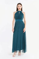 Vestito in tulle scollo americano 3590
