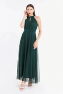 Vestito in tulle scollo americano 3590