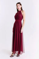 Vestito in tulle scollo americano 3590