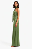 Vestito in raso monospalla 8017 Collin's