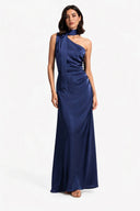 Vestito in raso monospalla 8017 Collin's