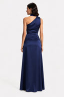 Vestito in raso monospalla 8017 Collin's
