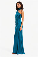 Vestito in raso monospalla 8017 Collin's
