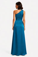 Vestito in raso monospalla 8017 Collin's