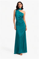 Vestito in raso monospalla 8017 Collin's
