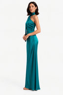 Vestito in raso monospalla 8017 Collin's