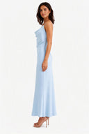 Vestito in raso con balza 8018A Collin's