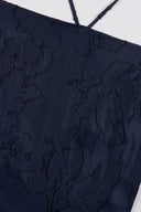 Vestito con tessuto jacquard floreale, spalline e fascia 80569 Collin's