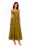 Vestito con tessuto jacquard floreale, spalline e fascia 80569 Collin's