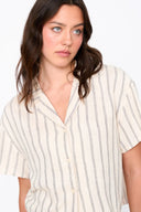 Camicia a righe misto lino 30504 24 Colours