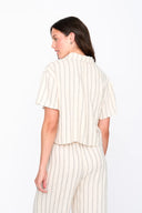 Camicia a righe misto lino 30504 24 Colours